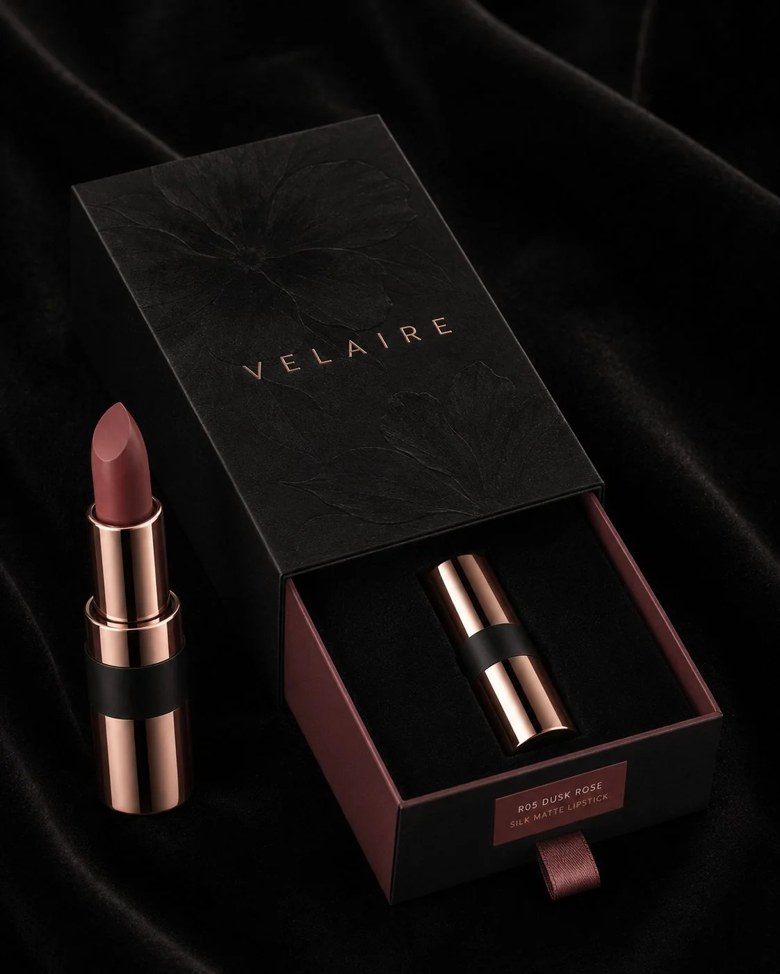 VELAIRE 黑丝绒抽屉式口红礼盒